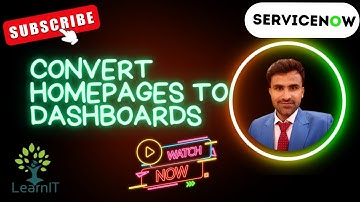 Homepage to Dashboards | Convert homepages to responsive dashboards | ServiceNow