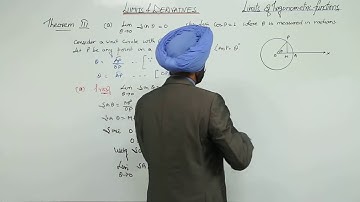 IMPORTANT l ICSE CLASS 11 MATH l LIMITS l 17 Theorem III I  Limit of trigonometric functions l L18