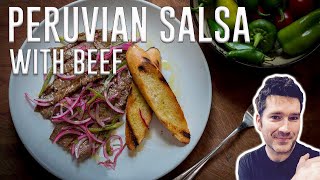 Peruvian Salsa with Beef....quick and simple to make...so good