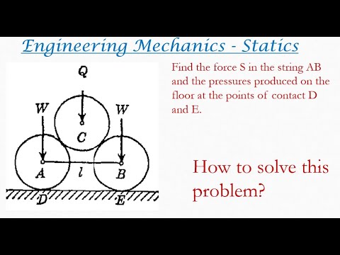 Engineering mechanics solved problem on Lami&rsquo;s theorem | Statics problems 39