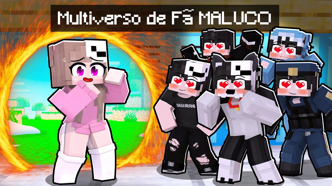 LAYSA criou um MULTIVERSO de FÃ MALUCO no MINECRAFT!