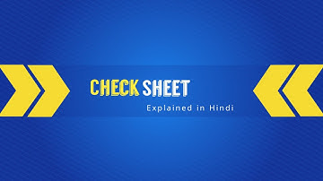 What is Checksheet | Explained in 5 minutes | Audit Methodology | Quality Control Tools | 7 QC Tool