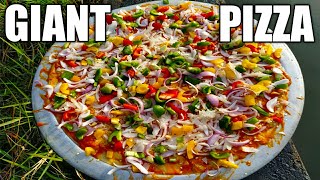 Double Layer Cheesy Veg Pizza Making At Home | Pizza Without Oven | Pizza Recipe | One Roof