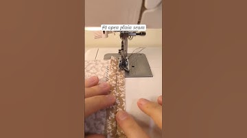 7 seams you need to know #1 how to sew an open plain seam 🪡✨ #sewing #sewingforbeginners #tutorial