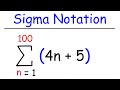 Sigma Notation and Summation Notation