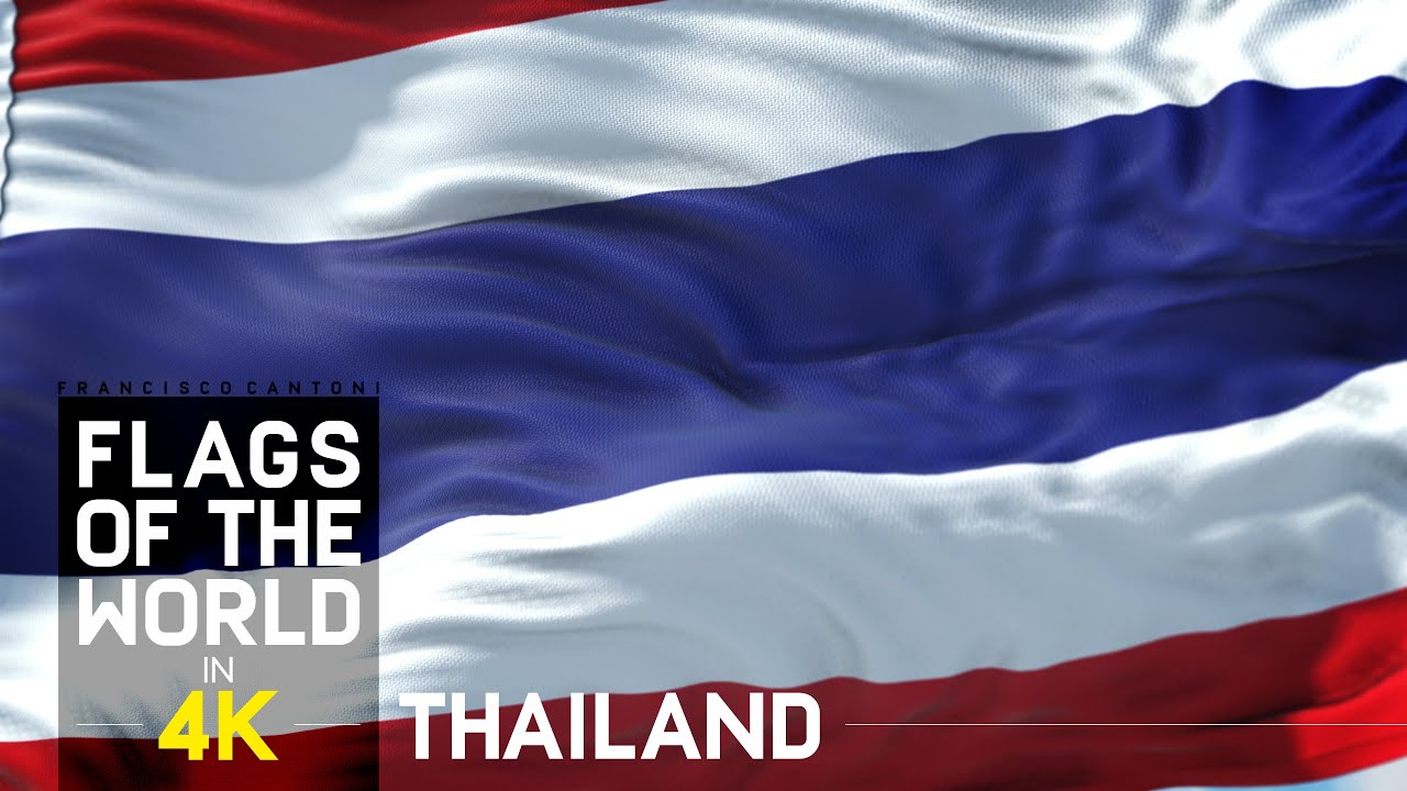 Thailand Flag And National Anthem In 4k ธงชาต ไทยและเพลงชาต ในร ปแบบ 4k Youtube - ธงชาติ thai flag roblox