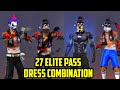 Download Lagu 27 ELITE PASS Free fire season 27 Elite pass bundle dress combination|| MR KHILADI GAMING|| 25