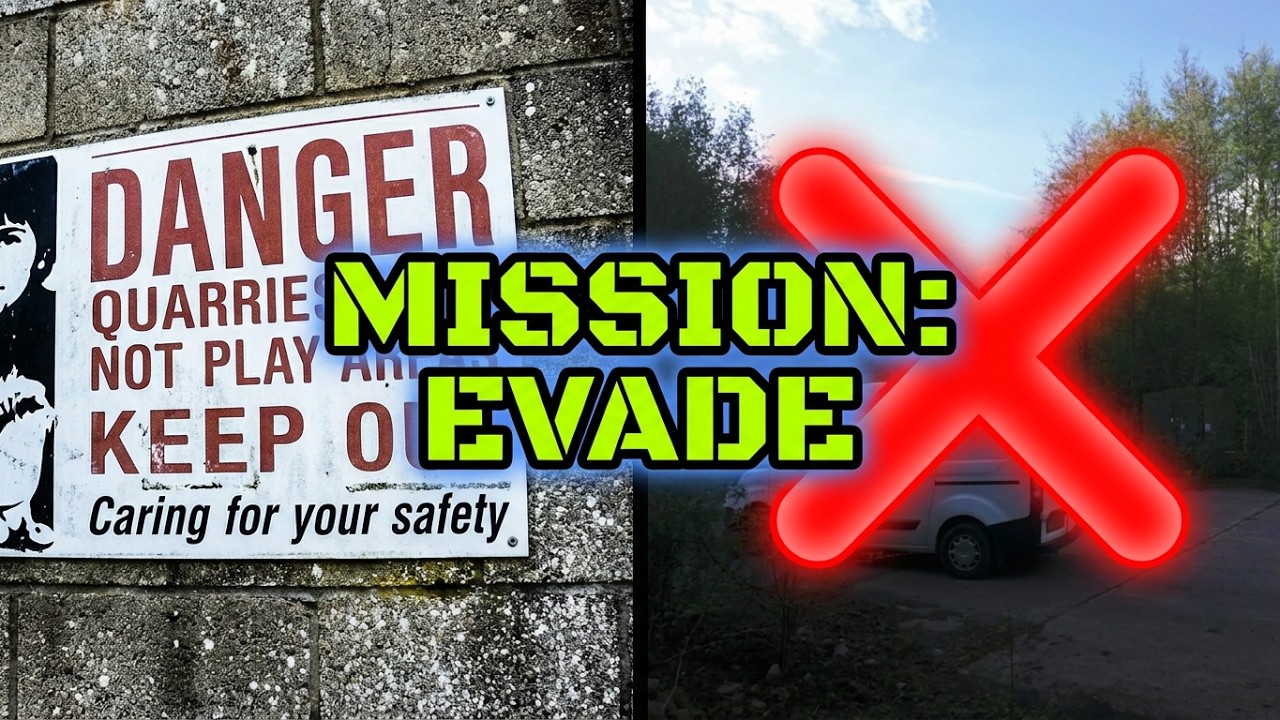 Evaded security at Cinderford QUARRY