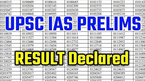upsc prelims 2023 result date/upsc prelims 2023 result kb aayga/#shorts #upsc #upscresult