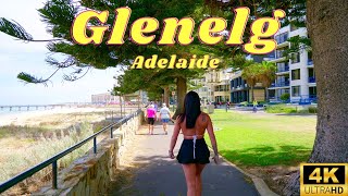 Glenelg Beach, Adelaide 4K | Virtual Walk Tour - 60fps Adelaide City | Australia