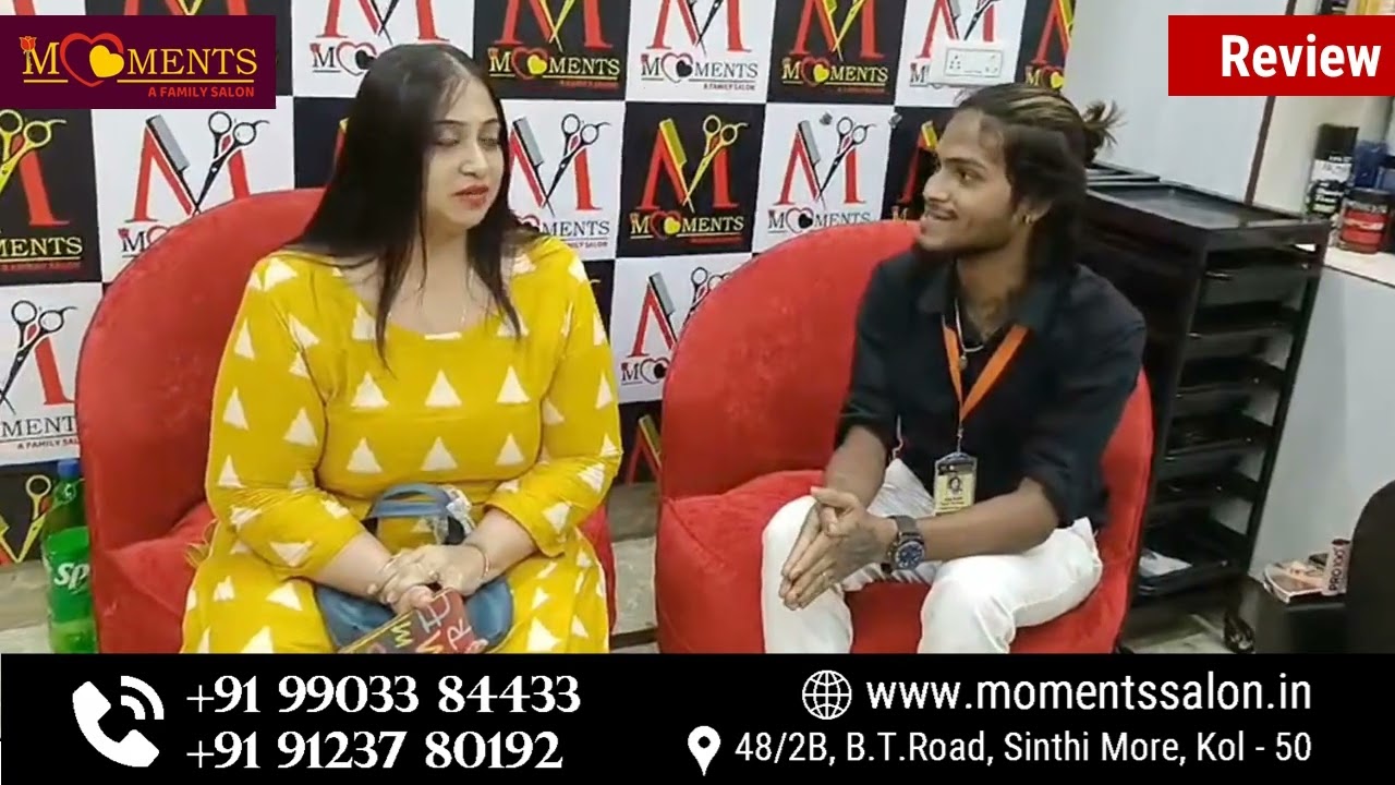 #momentsfamilysalon | #customerreview #review #reaction | Review of our valuable customer | Salon