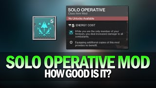 Solo Operative Mod Season of the Seraph - Deltia's Gaming