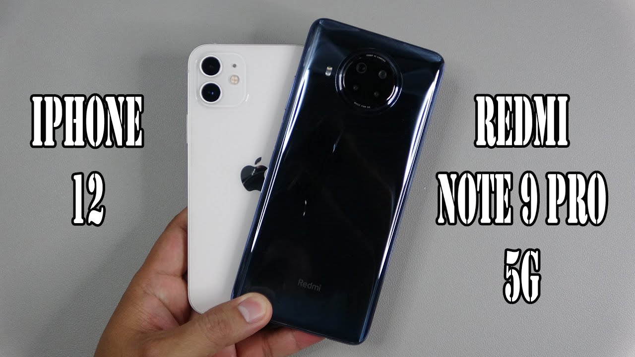 iPhone 12 vs Xiaomi Redmi Note 9 Pro 5G | SpeedTest and Camera comparison -  YouTube