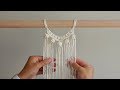 DIY Macrame Tutorial Using Double Half Hitch Knots & Berry Knots! Semi-Circle Pattern