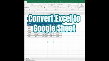 Excel converteren naar Google Sheets