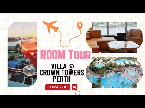 Room Tour in our Deluxe Villa at Crown Towers Perth - March 5 to 9, 2023