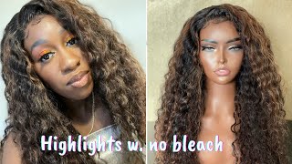 The Perfect Highlights for Curly Hair | Super Easy, No Bleach Needed