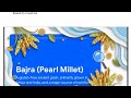 Health benefits of pearl millet (bajra)