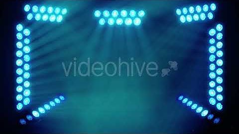 Bright Stage Lights Flashing in Blue Color | Motion Graphics - Videohive template