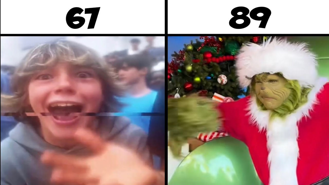 Мем "67 Kid vs 89" (Восемь девять)