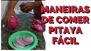 How do you eat Pitaya? Learn the shapes in this video!