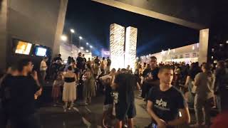 Spomen obilježje u Kninu poginulim hrvatskim braniteljima nakon polaganja vijenaca 