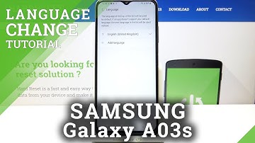 How to Change System Language in SAMSUNG Galaxy A03s – List of Languages
