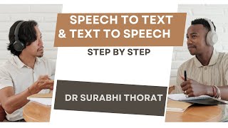 Text to Speech & Speech to Text- Dynamic ML Model