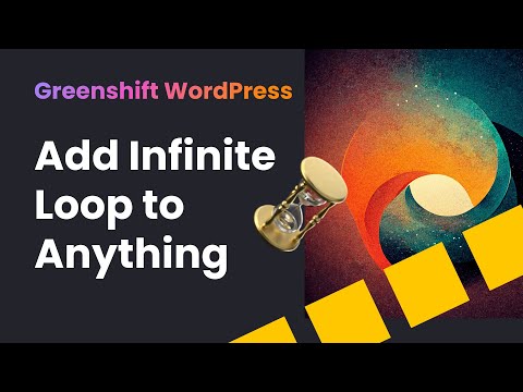 How to add Infinite Auto Scrolling Loop to Anything in WordPress and Greenshift Animation addon