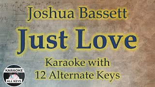 Joshua Bassett - Just Love Karaoke Instrumental Lower Higher Female & Original Key Resimi