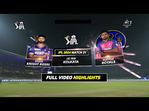 RR vs KKR Highlights 2024 | IPL 2024 Kolkata vs Rajasthan Highlights | KKR vs RR Highlights 2024