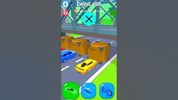 Shape shifting gameplay level 498🥶🚙🤣 #games