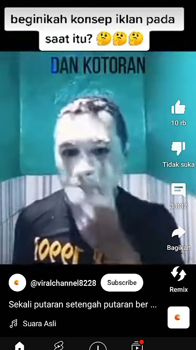 sekali putaran setengah putaran bersihkan sel kulit mati dan kotoran tar putar diwajah bilas #memes