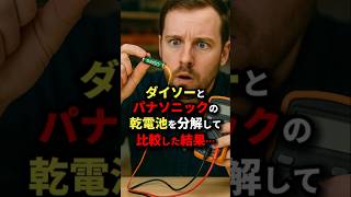 「意外すぎる‼️」ダイソーとパナソニックの乾電池を分解して比較した結果･･･