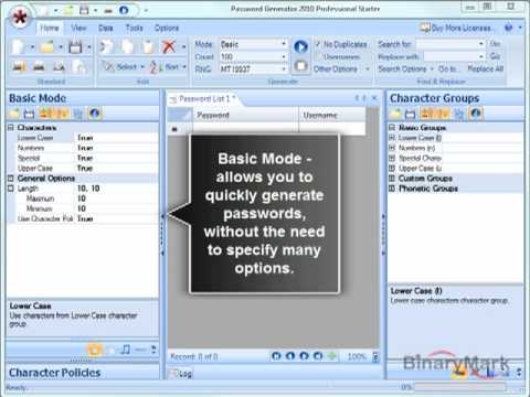 Learn about various generation modes. Note: Number Generation Mode is not featured in this video, please see the next video for demonstration.