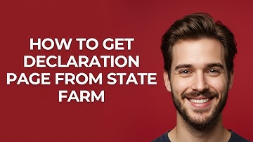 How to Get Declaration Page From State Farm - GUIDE!