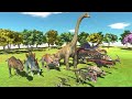 DINOSAURS VS 2X FACTION - Animal Revolt Battle Simulator
