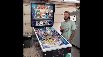 Restoration complete! 1994 Williams Popeye Pinball. Maybe the nicest one out there!!