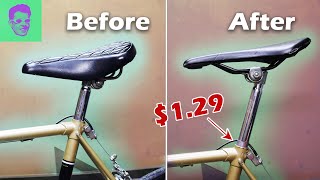 Replacing a Saddle and Loose Seat Tube with DIY Shims