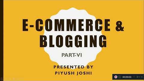 Chapter-13 || E-Commerce & Blogging || Part - 6||