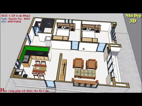 Bố trí nhà 80m2 cho khách | Simple house Bố trí nhà 80m2 cho khách | Simple house