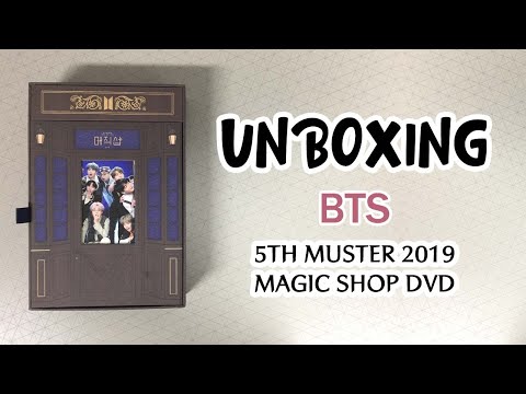 BTS 5TH MUSTER 2019 MAGIC SHOP DVD Unboxing - YouTube