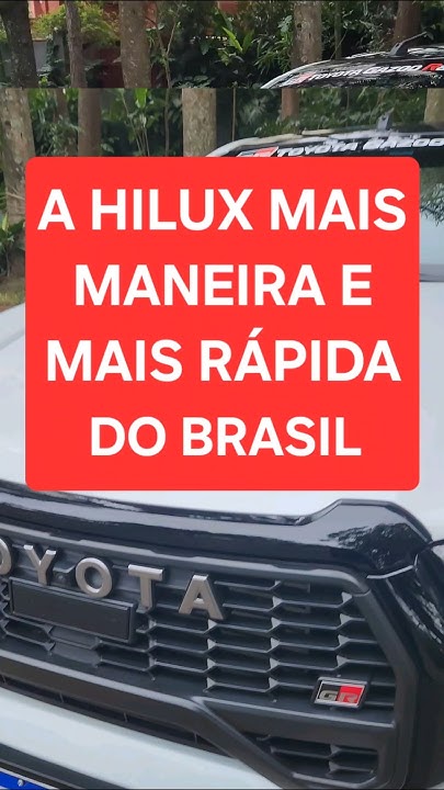 A HILUX ESPORTIVA DE VERDADE! HILUX GR SPORT! #shorts