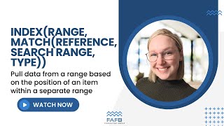 Pull data from a range based on the position of an item within a separate range | INDEX() MATCH()