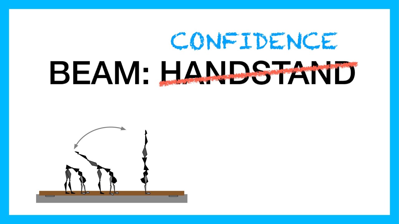 Beam Handstand Progressions (and cartwheel and back handspring prep)