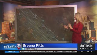 Truck Knocks Down Sign On Mass Pike In Framingham, Jamming Traffic For Miles