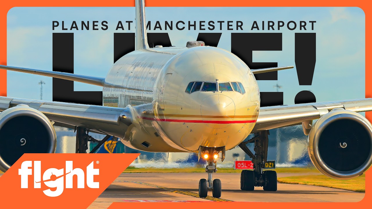 EPIC A380 Close-Up, Rain & Morning Heavy Rush! 🧡 Manchester Airport LIVE
