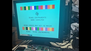 TI-99/4A PICO9918 in F18A mode quick demo