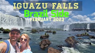Iguazu Falls Brazil Side 2023 The WORLD'S largest waterfall Travel Vlog