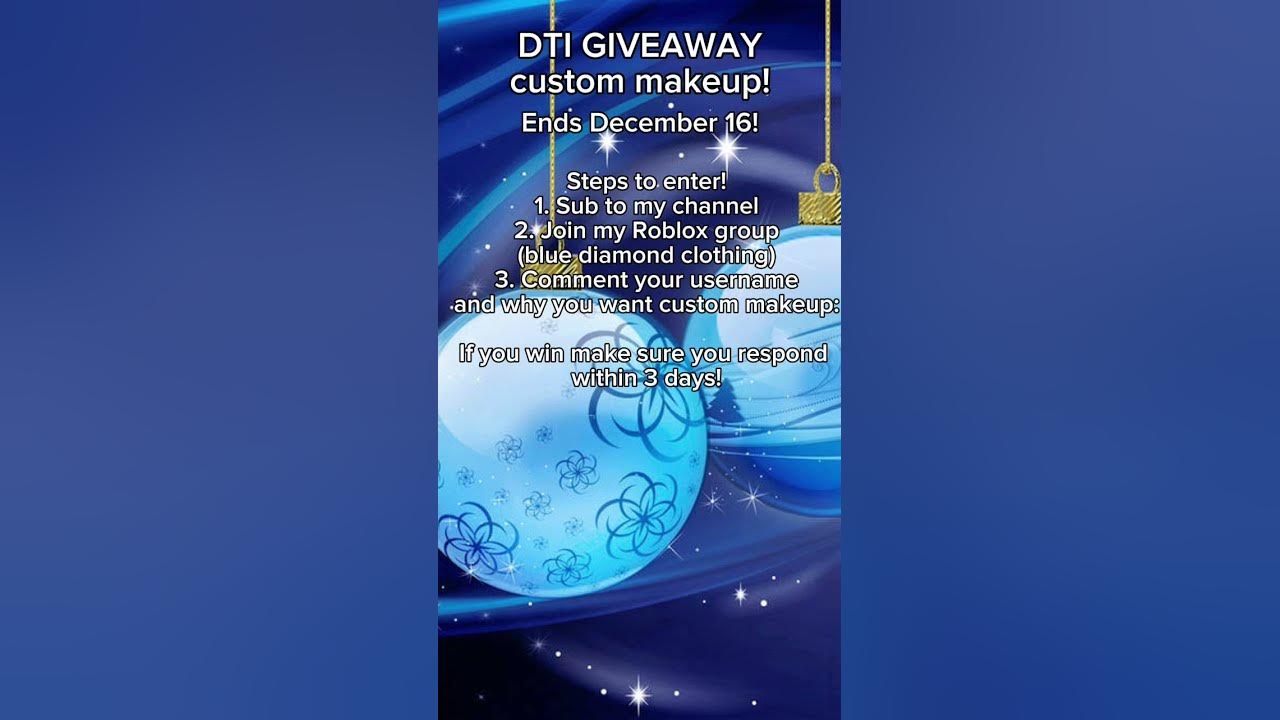 A quick dti giveaway custom makeup make sure to follow the steps to